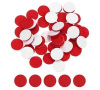 sourcing map 100 Pcs Adhesive Felt Circles, 1/2" Round Non-Woven Felt Pads Stickers Dots Pre Cut for DIY Crafts Sewing Handcraft Costume Holiday Decoration, Red