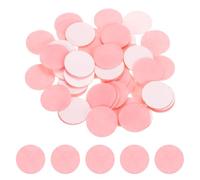 sourcing map 100 Pcs Adhesive Felt Circles, 1.5" Round Non-Woven Felt Pads Stickers Dots Pre Cut for DIY Crafts Sewing Handcraft Costume Holiday Decoration, Pink