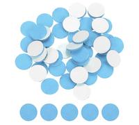 sourcing map 100 Pcs Adhesive Felt Circles, 3/8" Round Non-Woven Felt Pads Stickers Dots Pre Cut for DIY Crafts Sewing Handcraft Costume Holiday Decoration, Sky Blue