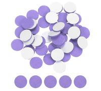 sourcing map 100 Pcs Adhesive Felt Circles, 3/8" Round Non-Woven Felt Pads Stickers Dots Pre Cut for DIY Crafts Sewing Handcraft Costume Holiday Decoration, Light Purple