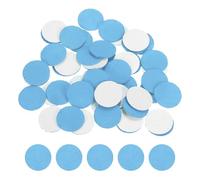 sourcing map 100 Pcs Adhesive Felt Circles, 9/16" Round Non-Woven Felt Pads Stickers Dots Pre Cut for DIY Crafts Sewing Handcraft Costume Holiday Decoration, Sky Blue