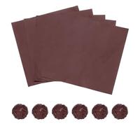 sourcing map 100 Pcs Aluminum Foil Candy Wrappers, 6 x 6 Inch Square Chocolate Wrappers, Glossy Texture Packaging Wrapping Papers for Caramel Candies Decoration, Coffee