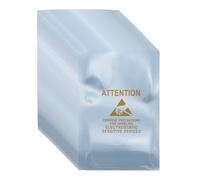 sourcing map 100 Pcs Anti Static Bags 2.4" x 3.5" Open Top ESD Shielding Bag with Labels for Hard Drive HDD SSD Electronic Device Motherboards, Silver Gray