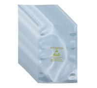 sourcing map 100 Pcs Anti Static Bags 3.1" x 4.7" Open Top ESD Shielding Bag with Labels for Hard Drive HDD SSD Electronic Device Motherboards, Silver Gray