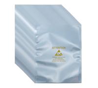 sourcing map 100 Pcs Anti Static Bags 5.9" x 7.9" Open Top ESD Shielding Bag with Labels for Hard Drive HDD SSD Electronic Device Motherboards, Silver Gray