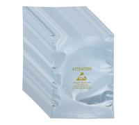 sourcing map 100 Pcs Anti Static Bags 8.3" x 11.8" Open Top ESD Shielding Bag with Labels for Hard Drive HDD SSD Electronic Device Motherboards, Silver Gray