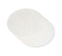 sourcing map 100 Pcs Badge Protective Film for 58mm/2.3in Badge Button Maker, 70mm/2.8in Badges Pin Glittering Film Clear Holographic Laminate Sheets for Button Maker, Round Dots Style