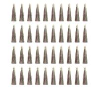 sourcing map 100 Pcs Bookmark Tassels with Gold Cap, 2.4" Polyester Silky Tassels Handmade Soft Tassel with Loop for Keychain Jewelry Making Graduation DIY Crafts, Multicolored