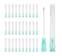 sourcing map 100 Pcs Dispensing Needle 21 Gauge 38 mm, Luer Lock Lab Dispensing Needle, Stainless Steel Tips for Laboratory Industrial Dispensing Refilling Inks Liquid Glue, (Green)