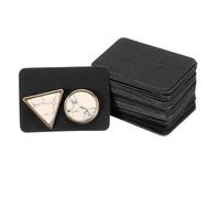 sourcing map 100 Pcs Earring Display Cards, 1.37"x1" Ring Cardboard Cards with 2 Holes Jewelry Paper Earring Packaging Cards for Selling Small Business Jewelry Making Keychain, Black