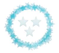 sourcing map 100 Pcs Glow in The Dark Stars Stickers for Ceiling,Luminous Thin Stars Wall Sticker Mural Decals for Bedroom Wall Decor Art Decoration 1.18''Lx0.03''T, Blue