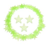 sourcing map 100 Pcs Glow in The Dark Stars Stickers for Ceiling,Luminous Thin Stars Wall Sticker Mural Decals for Bedroom Wall Decor Art Decoration 1.18''Lx0.06''T, Green
