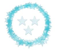 sourcing map 100 Pcs Glow in The Dark Stars Stickers for Ceiling,Luminous Thin Stars Wall Sticker Mural Decals for Bedroom Wall Decor Art Decoration 1.18''Lx0.06''T, Blue