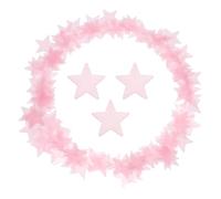 sourcing map 100 Pcs Glow in The Dark Stars Stickers for Ceiling,Luminous Thin Stars Wall Sticker Mural Decals for Bedroom Wall Decor Art Decoration 1.18''Lx0.03''T, Pink