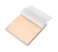 sourcing map 100 Pcs Gold Leaf Sheets 5.5" x 5.5" Imitation Gold Foil Sheets for Crafts,Picture Frames,Sculpture,Nails and DIY Arts Decoration,Champagne