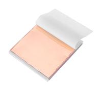 sourcing map 100 Pcs Gold Leaf Sheets 5.5" x 5.5" Imitation Gold Foil Sheets for Crafts,Picture Frames,Sculpture,Nails and DIY Arts Decoration,Rose Gold