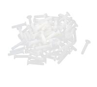 sourcing map 100 Pcs Nylon M3 x 15mm Countersunk Machine Screw Phillips Drive