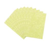 sourcing map 100 Pcs Photocard Sleeves, 3.5" x 1.5" Plastic Heart Card Protector Laser Flashing Card Sleeves for Kpop, Photo Cards, Standard Sized Cards Cover, Yellow