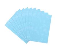 sourcing map 100 Pcs Photocard Sleeves, 3.5" x 1.5" Plastic Heart Card Protectors Laser Flashing Card Sleeves for Kpop, Photo Cards, Standard Sized Cards Cover, Blue