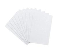 sourcing map 100 Pcs Photocard Sleeves, 3.5" x 1.5" Plastic Star Card Protector Laser Flashing Card Sleeves for Kpop, Photo Cards, Standard Sized Cards Cover, White