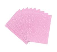 sourcing map 100 Pcs Photocard Sleeves, 3.5" x 1.5" Plastic Star Card Protector Laser Flashing Card Sleeves for Kpop, Photo Cards, Standard Sized Cards Cover, Pink