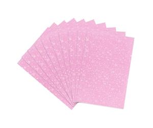 sourcing map 100 Pcs Photocard Sleeves, 3.5" x 1.5" Plastic Star Card Protector Laser Flashing Card Sleeves for Kpop, Photo Cards, Standard Sized Cards Cover, Pink