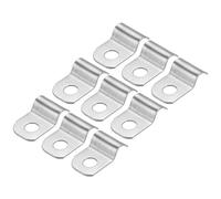 sourcing map 100 Pcs Pipe Strap Fit for 5/32in(4mm) 304 Stainless Steel Strap for Pipe Fixing