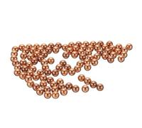 Sourcing Map 100 Pcs Precision Solid Copper Bearing Balls 3.5mm Pure Copper Ball Spheres for Machinery, Automotive, and DIY