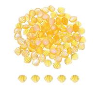 sourcing map 100 Pcs Shell Nail Charm, Cute Resin Shell Embellishments Mini 3D Clear Decoration Rhinestones Nail Art Supplies Phone Cases DIY Decoration for Women, Champagne