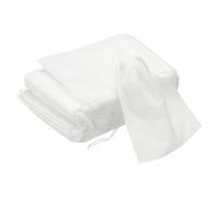 sourcing map 100 Pcs Spice Bags for Cooking, 10 x 12cm Disposable Empty Tea Bags Muslin Non-Woven for Loose Leaf Tea Sachet Straining Soups Herbs, White