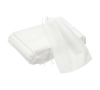 sourcing map 100 Pcs Spice Bags for Cooking, 15 x 20cm Disposable Empty Tea Bags Muslin Non-Woven for Loose Leaf Tea Sachet Straining Soups Herbs, White
