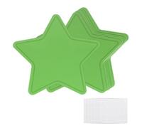 sourcing map 100 Pcs Star Cutouts, 3.3 x 3.5 Inch Star Shaped Paper Cards for DIY Projects, Green