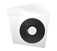 sourcing map 100 Pcs Vinyl Outer Sleeves, Clear Vinyl Record Sleeves 12.4" x 10.6" Vinyl Record Protector Covers for 10" Single LP Storage Collections