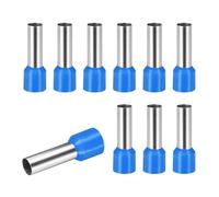 sourcing map 100 Pcs Wire Ferrule Connectors VE16-18 - 5AWG Crimp Copper Ferrules Terminals Connector Insulated Cord End Terminal for Electrical Projects Industrial Chemical Industry, Blue