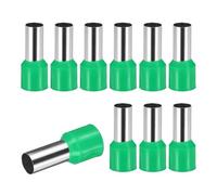 sourcing map 100 Pcs Wire Ferrule Connectors VE25-16 - 4AWG Crimp Copper Ferrules Terminals Connector Insulated Cord End Terminal for Electrical Projects Industrial Chemical Industry, Green