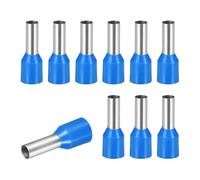 sourcing map 100 Pcs Wire Ferrule Connectors VE6010-10AWG Crimp Copper Ferrules Terminals Connector Insulated Cord End Terminal for Electrical Projects Industrial Chemical Industry, Blue