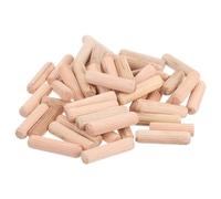 sourcing map 100 Pcs Wooden Dowel Pins, 10 x 40mm (0.39 x 1.57 Inch) Wood Dowels Rods, Fluted Dowel Joints for Grooved Woodworking Furniture Craft