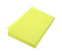 sourcing map 100 Sheet Origami Paper Double Sided Fluorescent Yellow A4 Square Sheet for Art Craft Project, Beginners, Gifts Decor