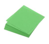 sourcing map 100 Sheet Origami Paper Double Sided Green 7.5 x 7.5cm 70gsm,