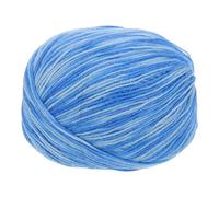 sourcing map 100% Wool Yarn, 4-Ply Wool Roving Luxurious and Soft Yarn Hand Dyed Yarn for Hand Knitting Crocheting, 3.52 OZ, 306 Yard (Blue Gradient, 1 Ball)