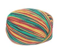 sourcing map 100% Wool Yarn, 4-Ply Wool Roving Luxurious and Soft Yarn Hand Dyed Yarn for Hand Knitting Crocheting, 3.52 OZ, 306 Yard (Yellow/Red/Green, 1 Ball)