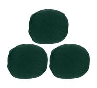 sourcing map 100% Wool Yarn, 4-Ply Wool Roving Luxurious and Soft Yarn Hand Dyed Yarn for Hand Knitting Crocheting, 3.52 OZ, 306 Yard (Green, 3 Ball)