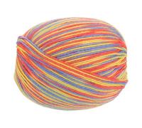 sourcing map 100% Wool Yarn, 4-Ply Wool Roving Luxurious and Soft Yarn Hand Dyed Yarn for Hand Knitting Crocheting, 3.52 OZ, 306 Yard (Red/Yellow/Blue, 1 Ball)