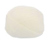 sourcing map 100% Wool Yarn, 4-Ply Wool Roving Luxurious and Soft Yarn Hand Dyed Yarn for Hand Knitting Crocheting, 3.52 OZ, 306 Yard (White, 1 Ball)