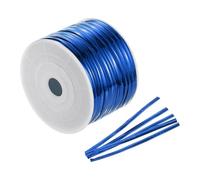 sourcing map 100 Yards Metallic Twist Ties, Bread Bag Twist Ties for Packaging Cake Candy Coffee Treat Bags Wedding Party Plant Art Crafts, Blue