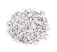 sourcing map 1000 Pcs 1mm2 Insulated Cord End Terminal Wire Ferrules White | AWG18, Fit Cable Size: 1mm2/ 18AWG, Plastic Tube Inner Dia: 3.2mm/ 0.12 inch, Universal, Long Lasting, Durable Material