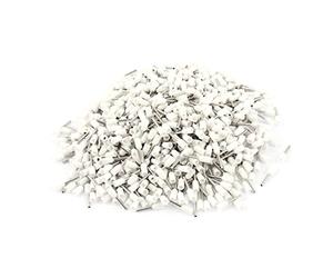 sourcing map 1000 Pcs AWG 22 Wire Copper Crimp Insulated Pin End Ferrules Terminal White VE0508