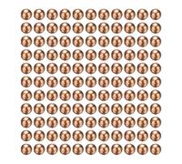 sourcing map 1000 Pcs Bearing Balls, 0.5mm Diameter Precision Solid Pure Copper Bearing Ball Spheres for Machinery, Automotive, and DIY (T2 Copper)