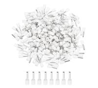 sourcing map 1000 Pcs Insulated Ferrule Electrical Wire Connectors Wire Terminals Wire Crimp Connector Kit 14 AWG for Electrical Projects Industrial Chemical Industry, White