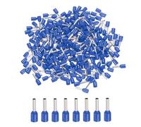 sourcing map 1000 Pcs Insulated Ferrule Electrical Wire Connectors Wire Terminals Wire Crimp Connector Kit 18 AWG for Electrical Projects Industrial Chemical Industry, Blue